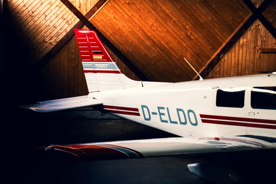 Leitwerk der D-ELDO mit großem Kennzeichen